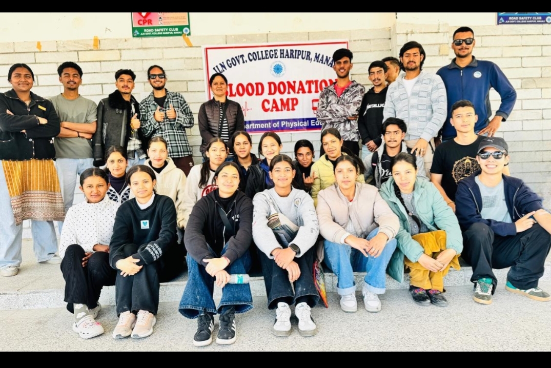 जवाहर लाल नेहरू राजकीय महाविद्यालय, हरिपुर में रक्तदान शिविर में 25 यूनिट किया एकत्रित👍💐!